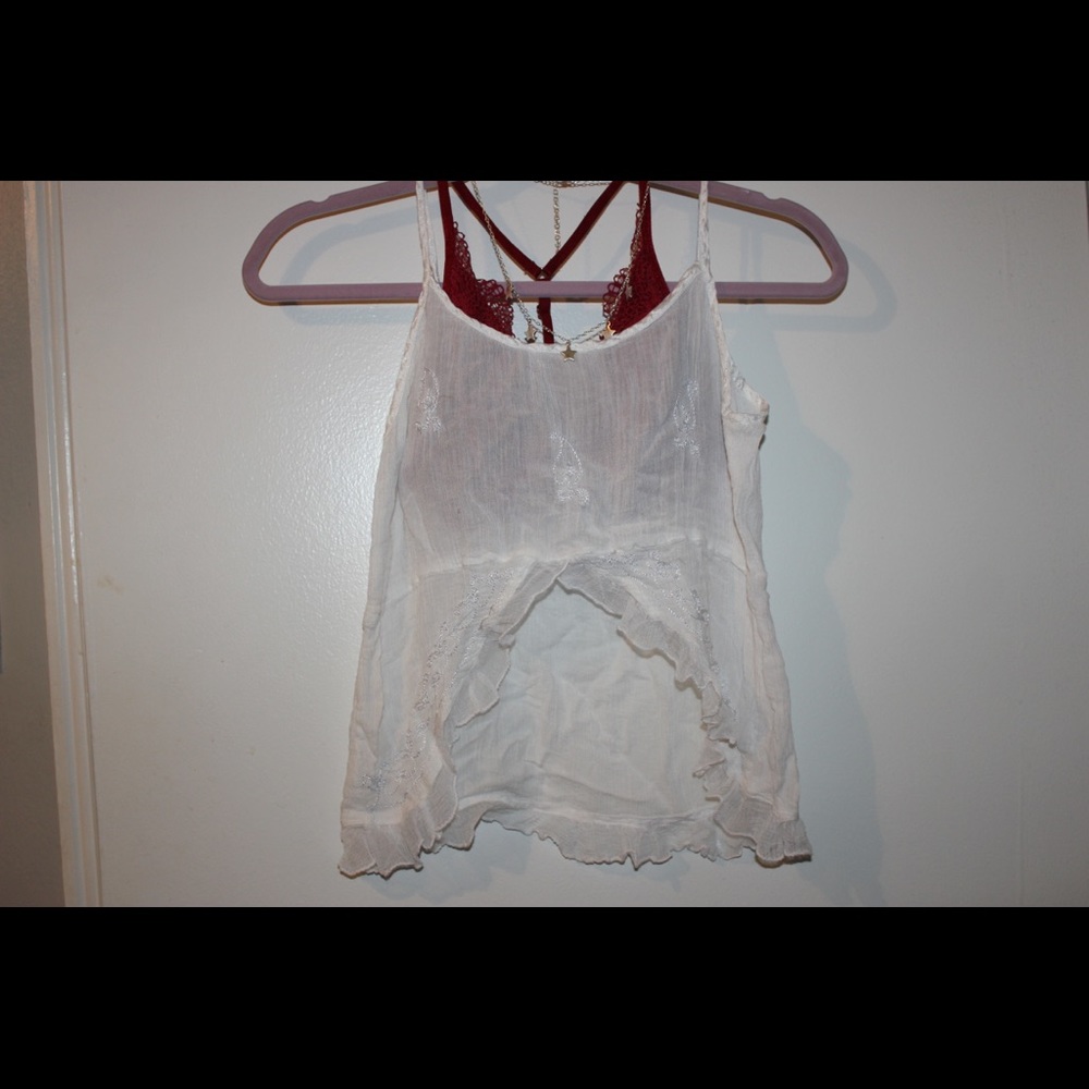 White lace top